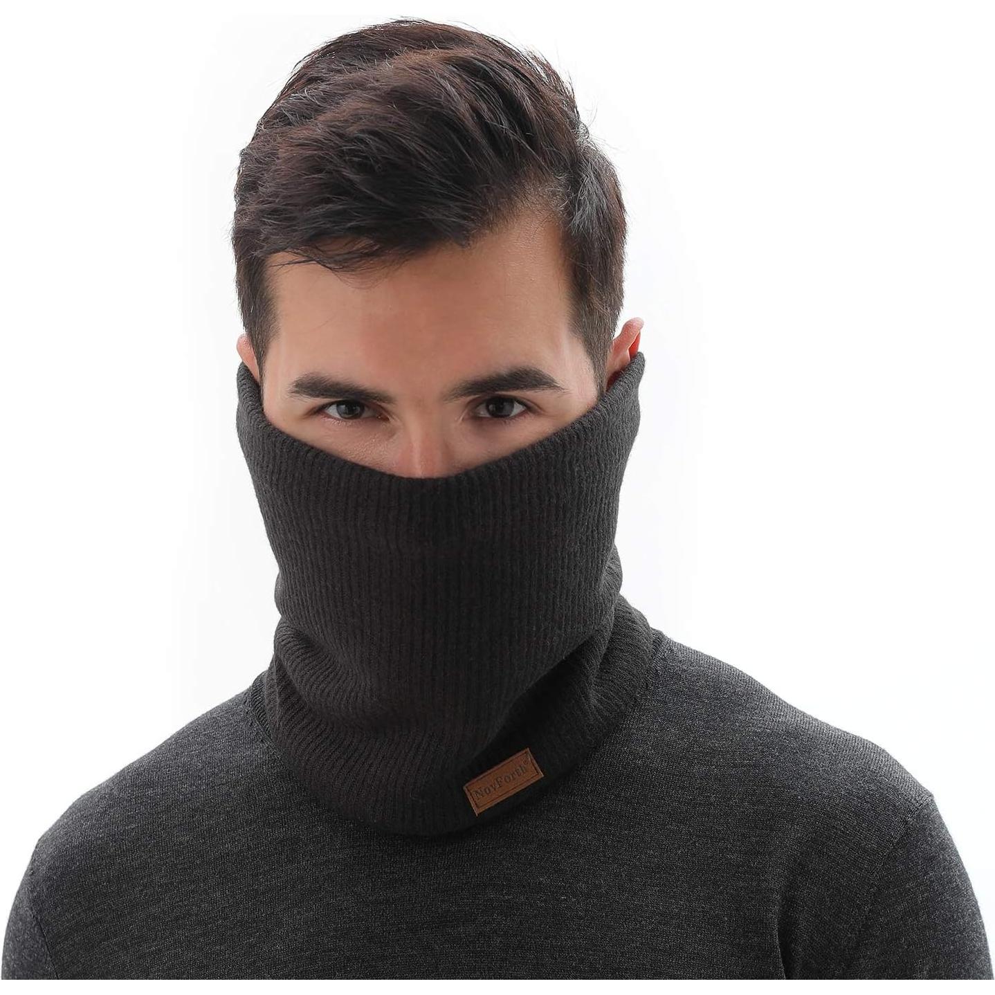 Calentador de Cuello NovForth Gaiter de Forro Polar Unisex Negro