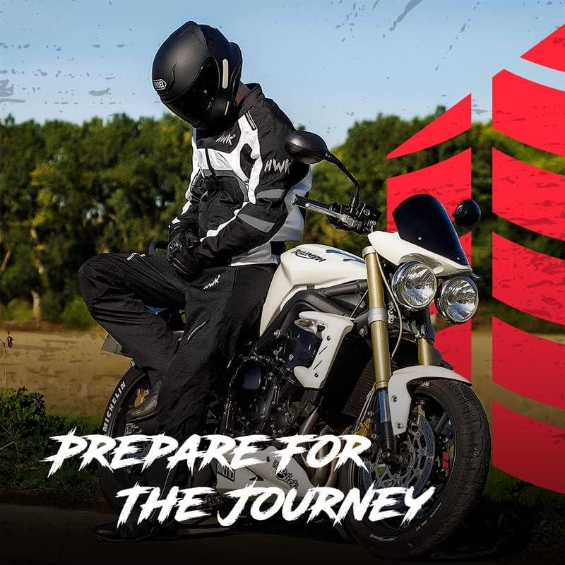 Chaqueta de Motocicleta HWK Spyder Cordura 600D Roja Mediana