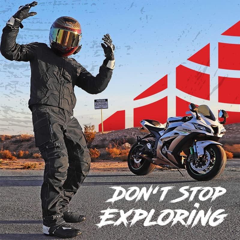 Chaqueta de Motocicleta HWK Spyder Cordura 600D Roja Mediana