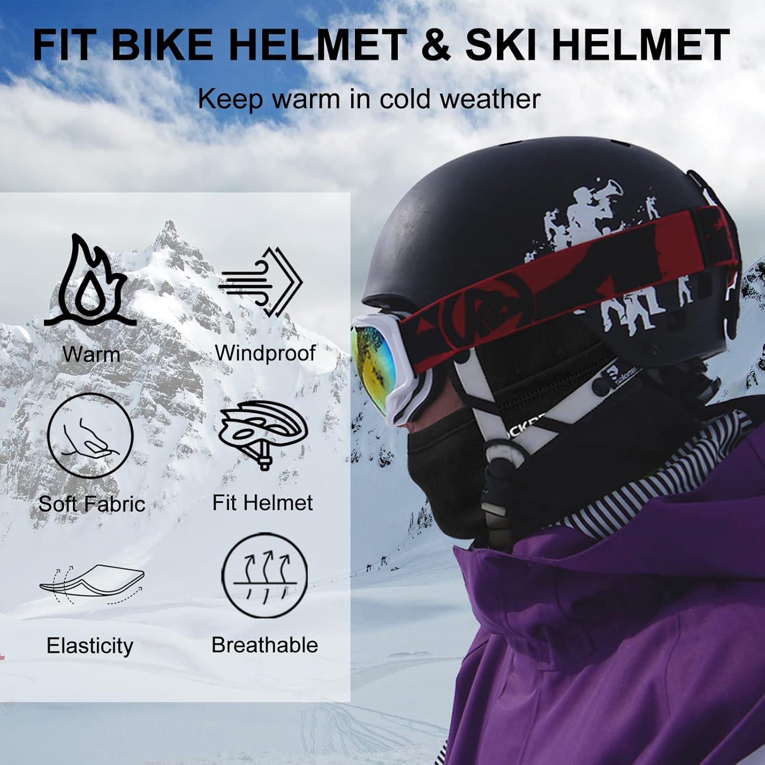 Pasamontañas ROCKBROS Térmico para Hombres - Negro