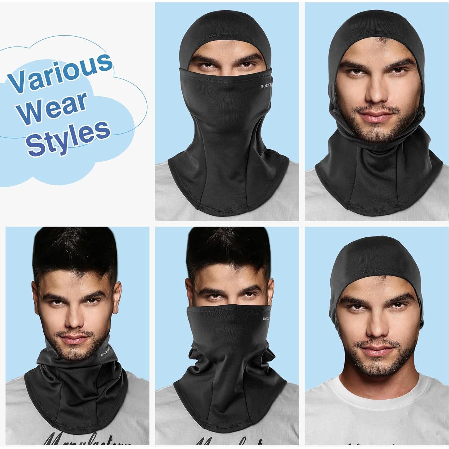 Pasamontañas ROCKBROS Térmico para Hombres - Negro