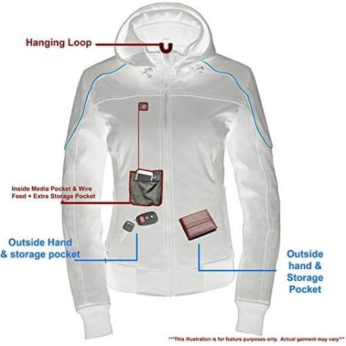 Chaqueta de Motocicleta Mujer Milwaukee Leather MPL2764 Negra