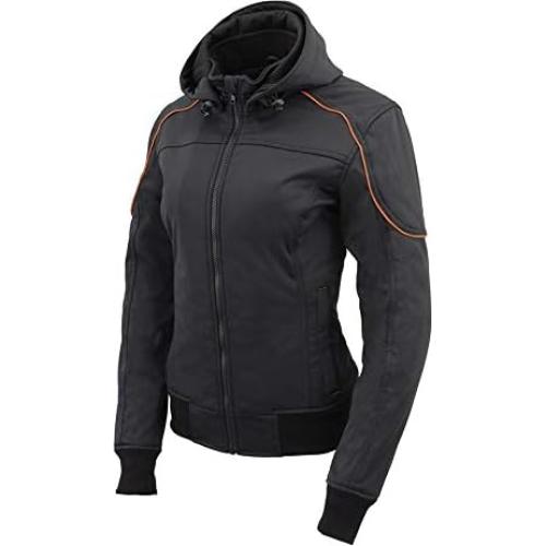 Chaqueta de Motocicleta Mujer Milwaukee Leather MPL2764 Negra