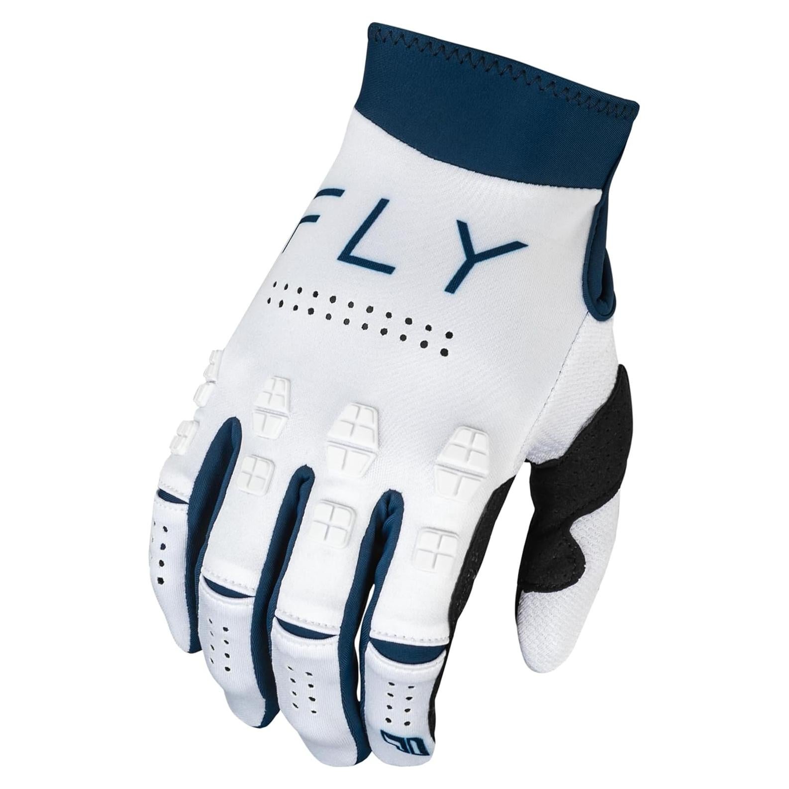 Guantes de Motocross Fly Racing Evolution DST Blanco/Marino