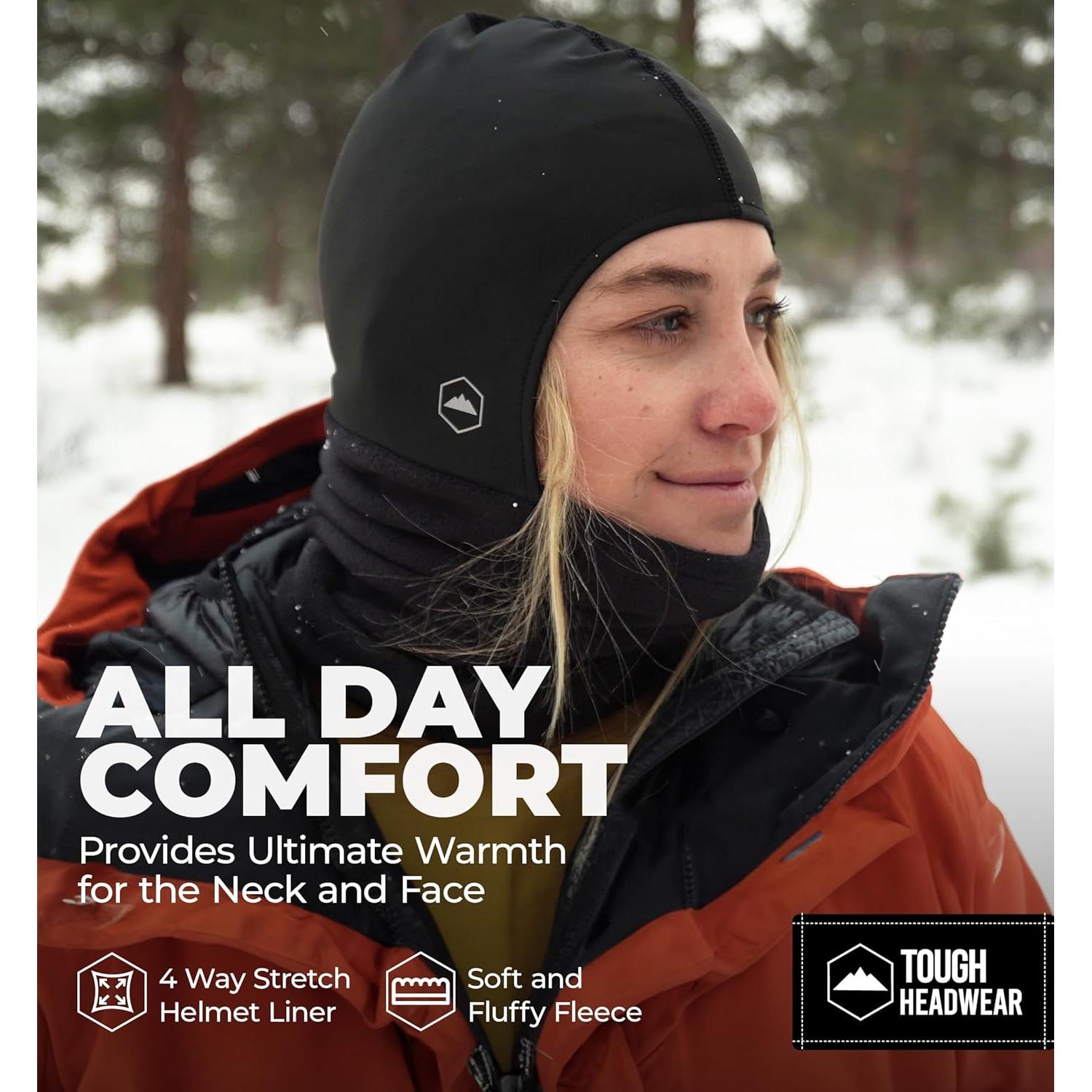 Calentador de Cuello Balaclava Tough - Forro Polar Negro