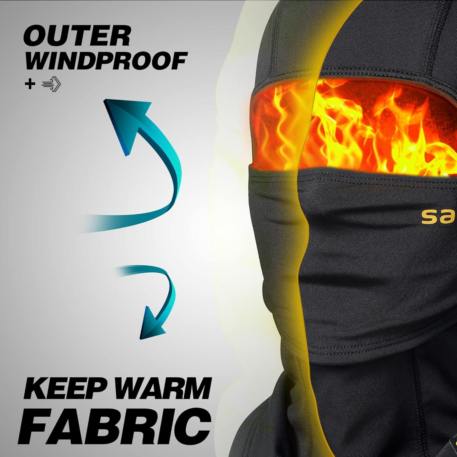 Máscara Balaclava a Prueba de Viento para Hombres - Negro