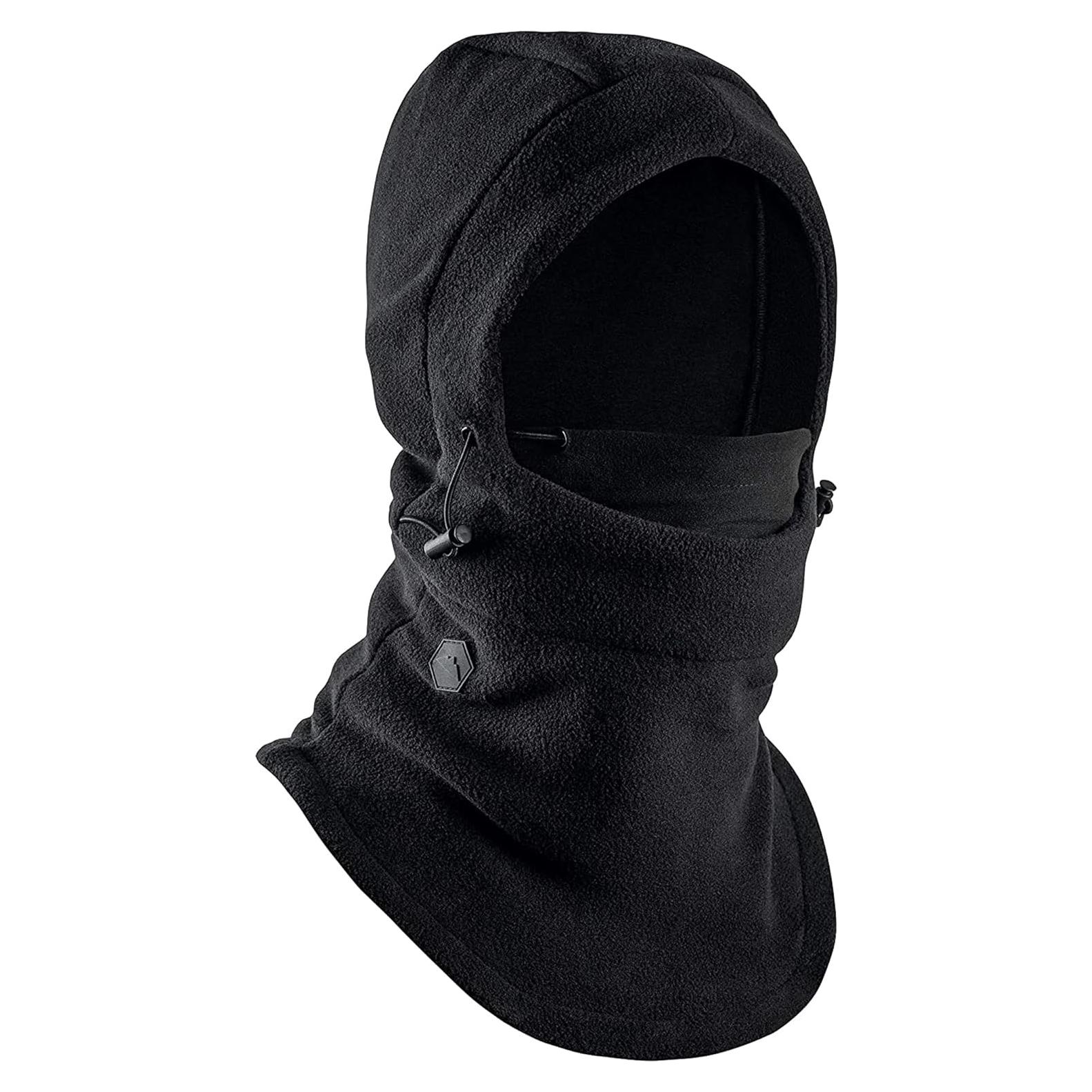 Pasamontañas de Forro Polar Tough - Unisex - Negro - Cálido y Ajustable