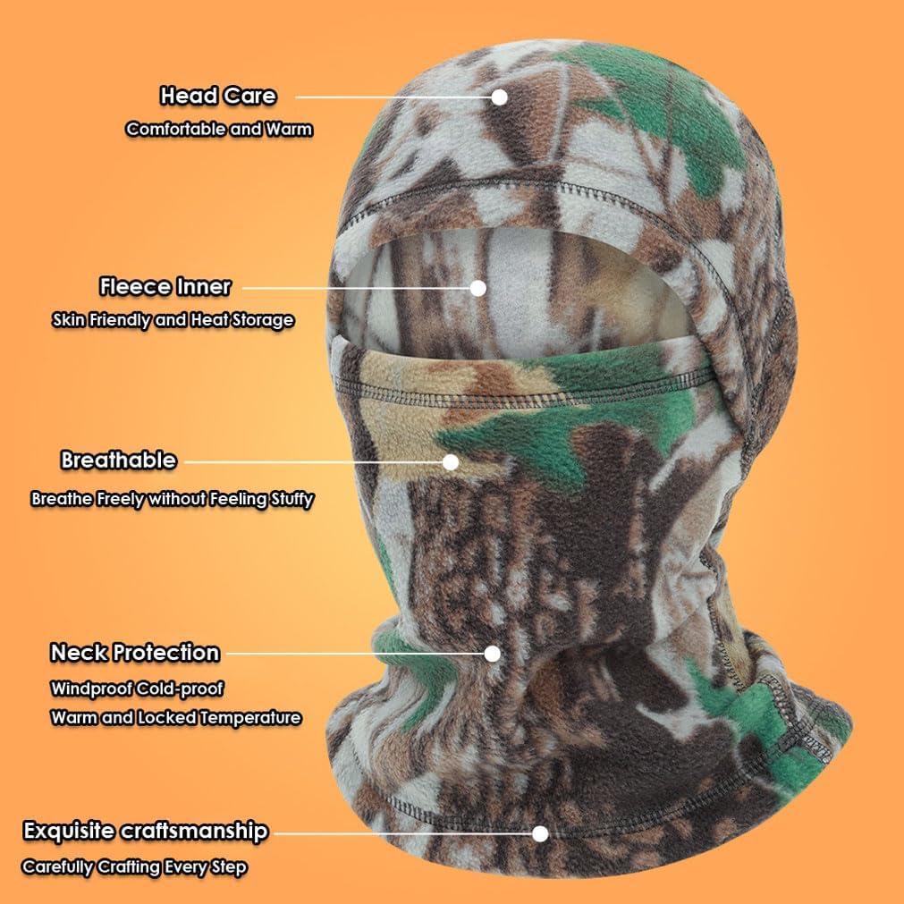 Pasamontañas de Forro Polar AILONSHAWN - Máscara Invierno Unisex