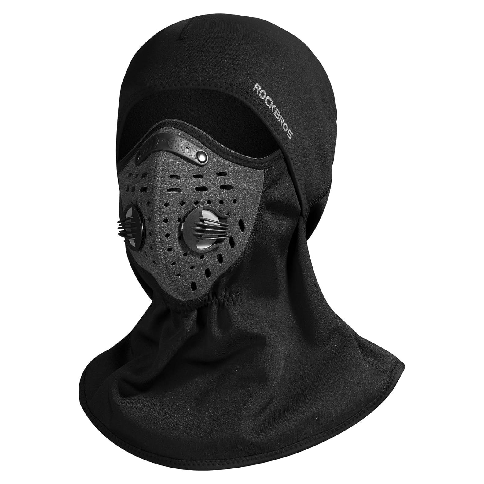 Balaclava Térmica ROCKBROS para Hombres - Invierno, Negro