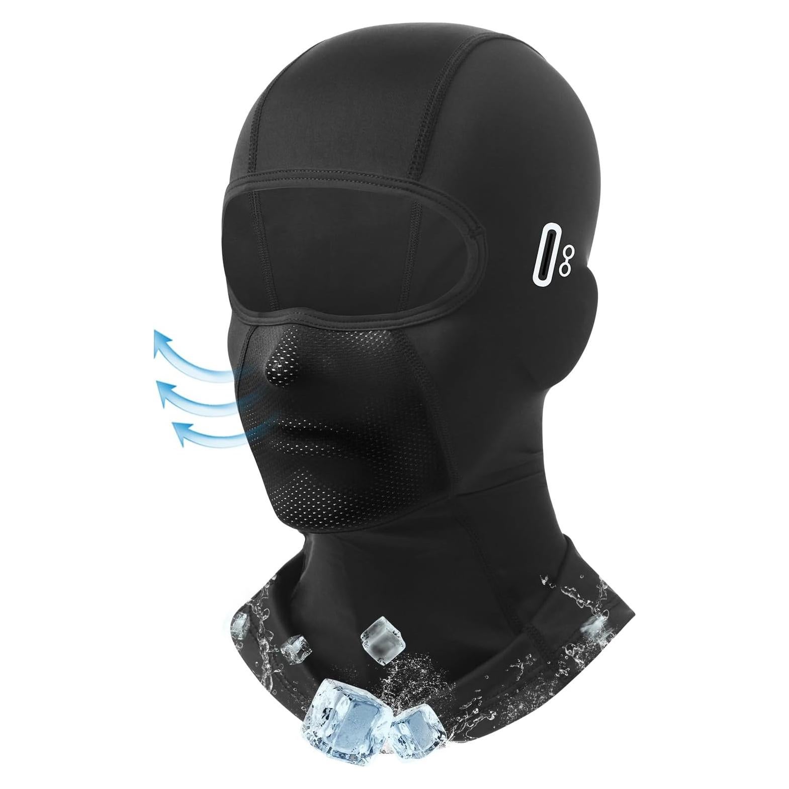 Balaclava Refrescante UV para Motocicleta y Esquí - Negra