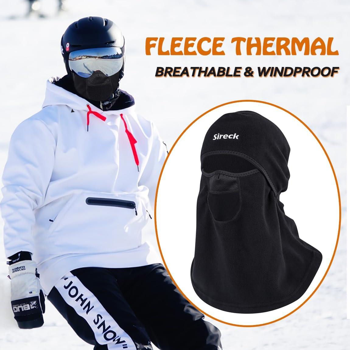 Pasamontañas Térmico Polar Unisex a Prueba de Viento - Negro