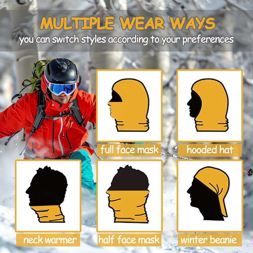 Pasamontañas Térmico Polar Unisex a Prueba de Viento - Negro