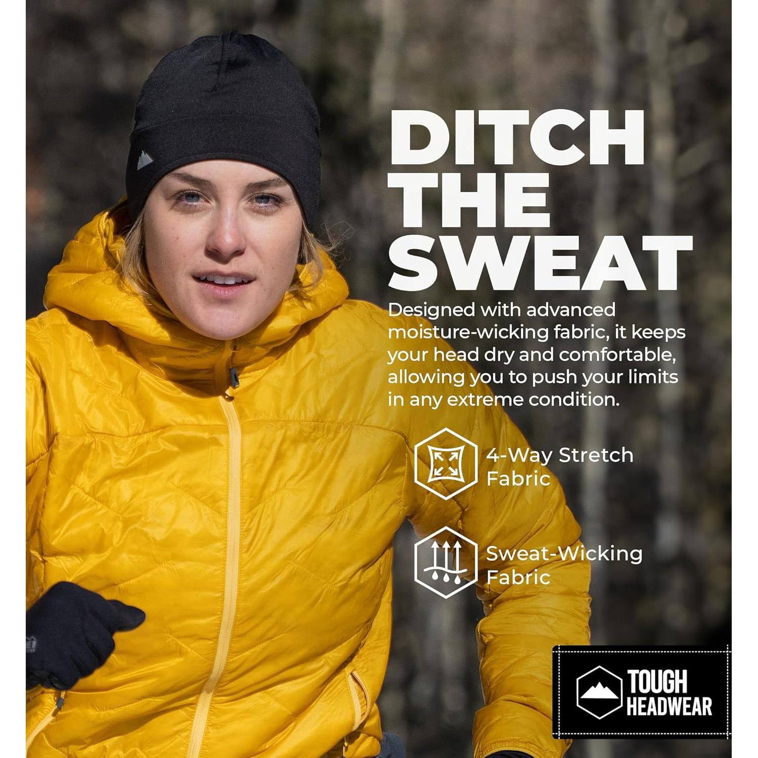 Gorro Térmico Tough Headwear para Casco - Invierno, Negro