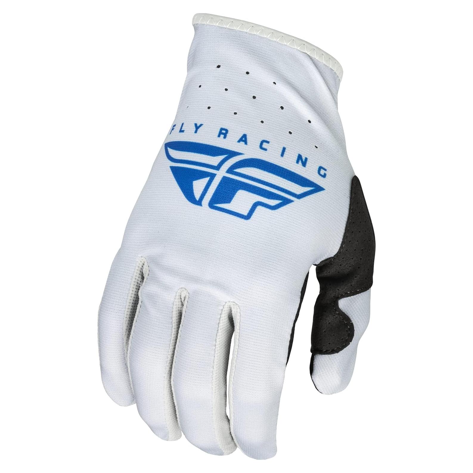 Guantes Lite Juveniles Fly Racing 2023 Gris/Azul Grande
