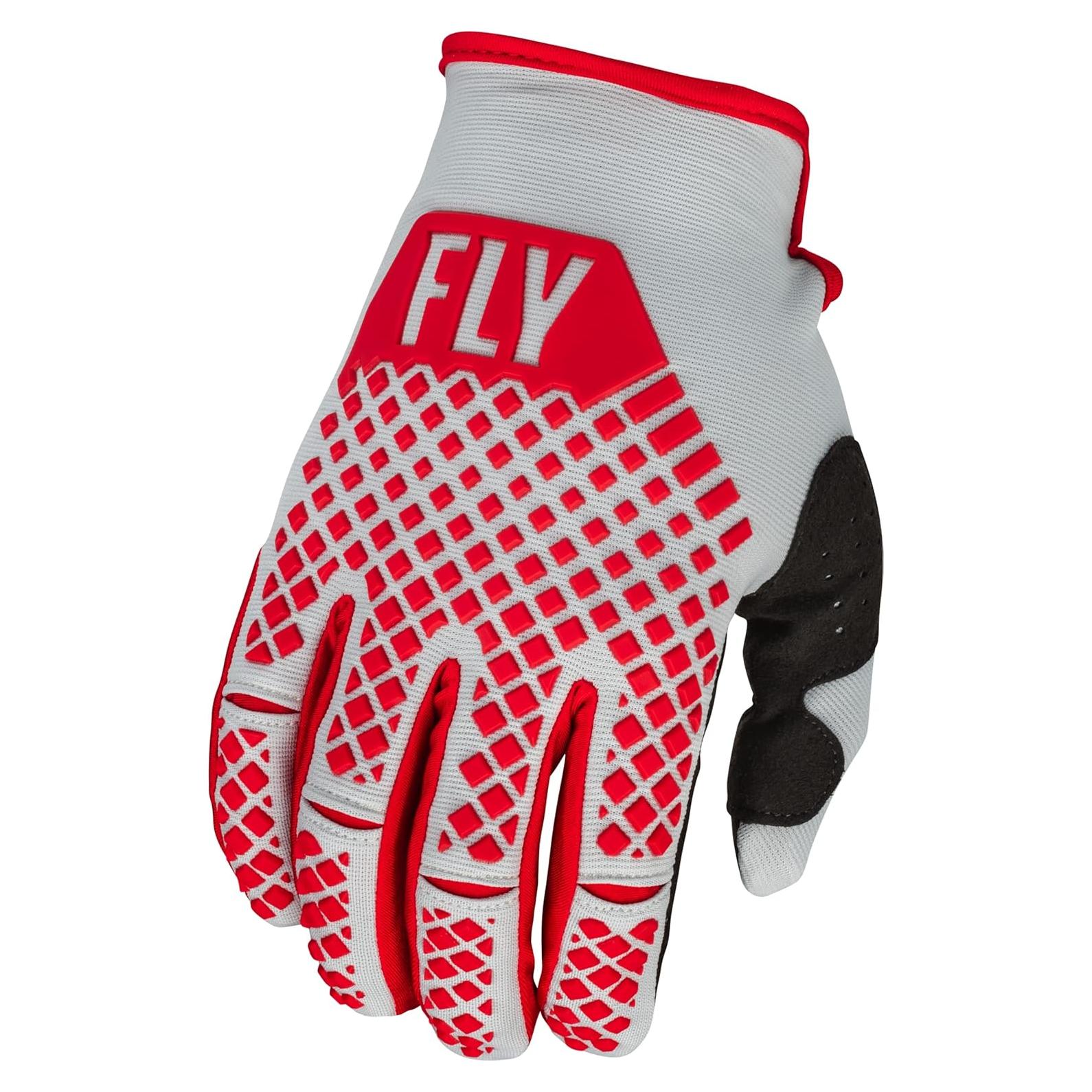 Guantes Kinetic Juveniles Fly Racing Rojo/Gris 376-414YM