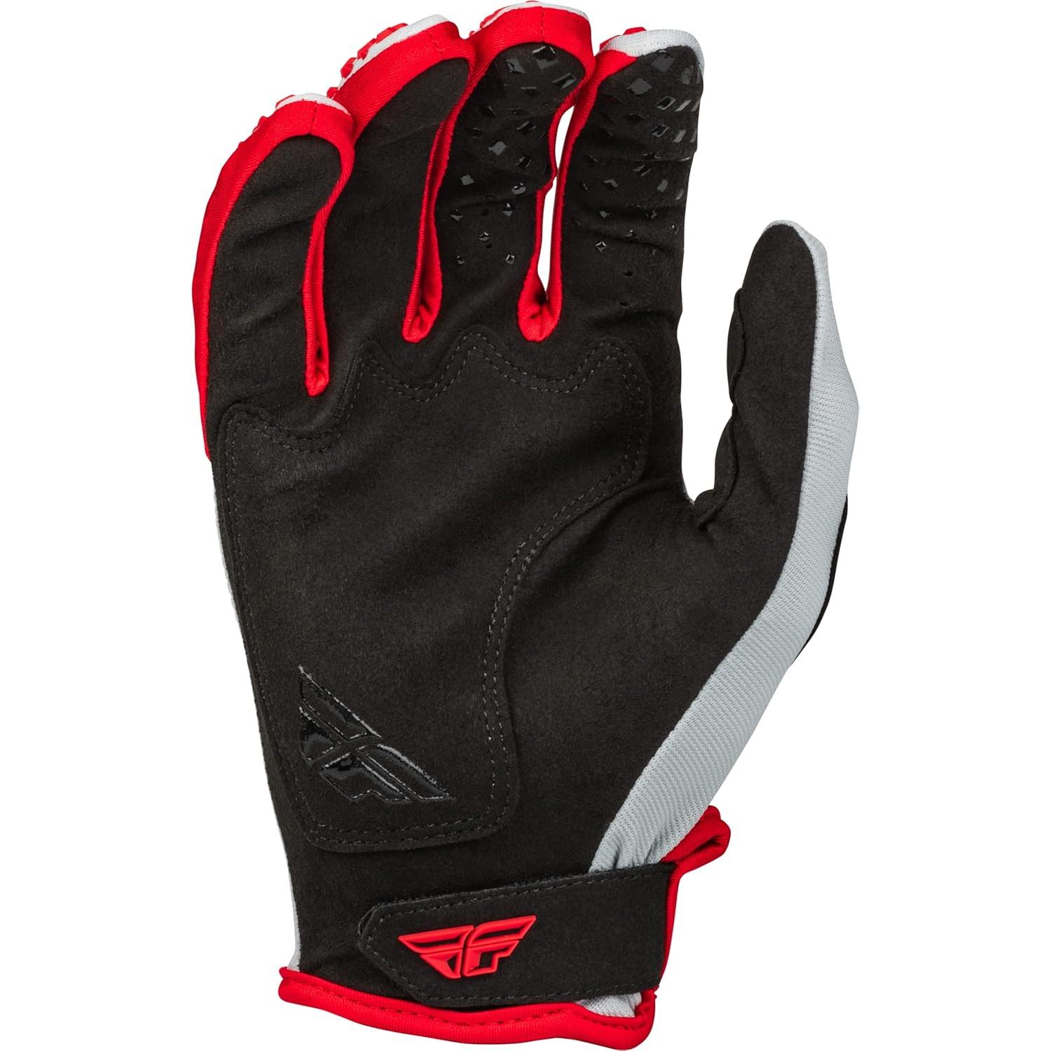 Guantes Kinetic Juveniles Fly Racing Rojo/Gris 376-414YM