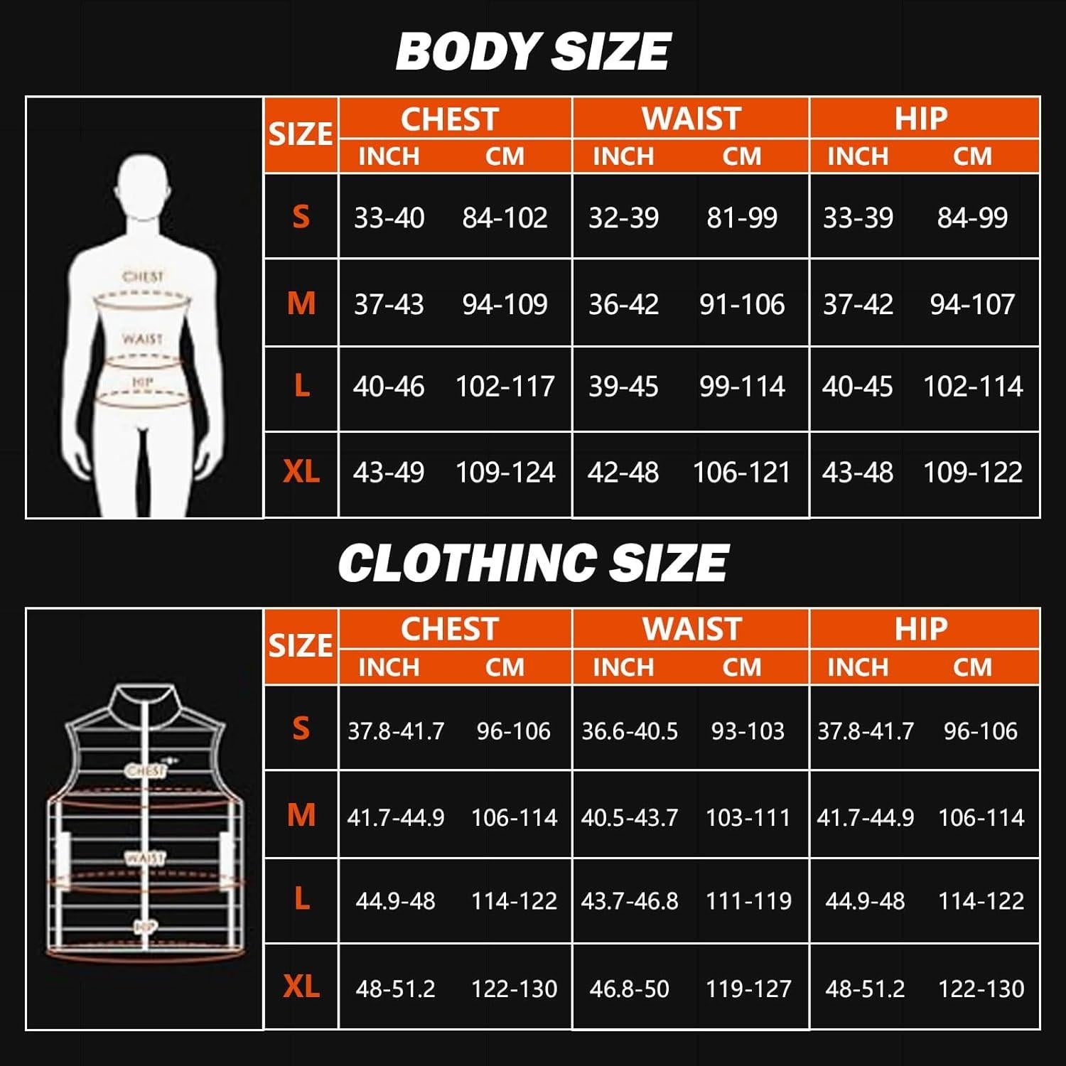 Chaleco Térmico Calentado Unisex NCL-HV01 Ajustable