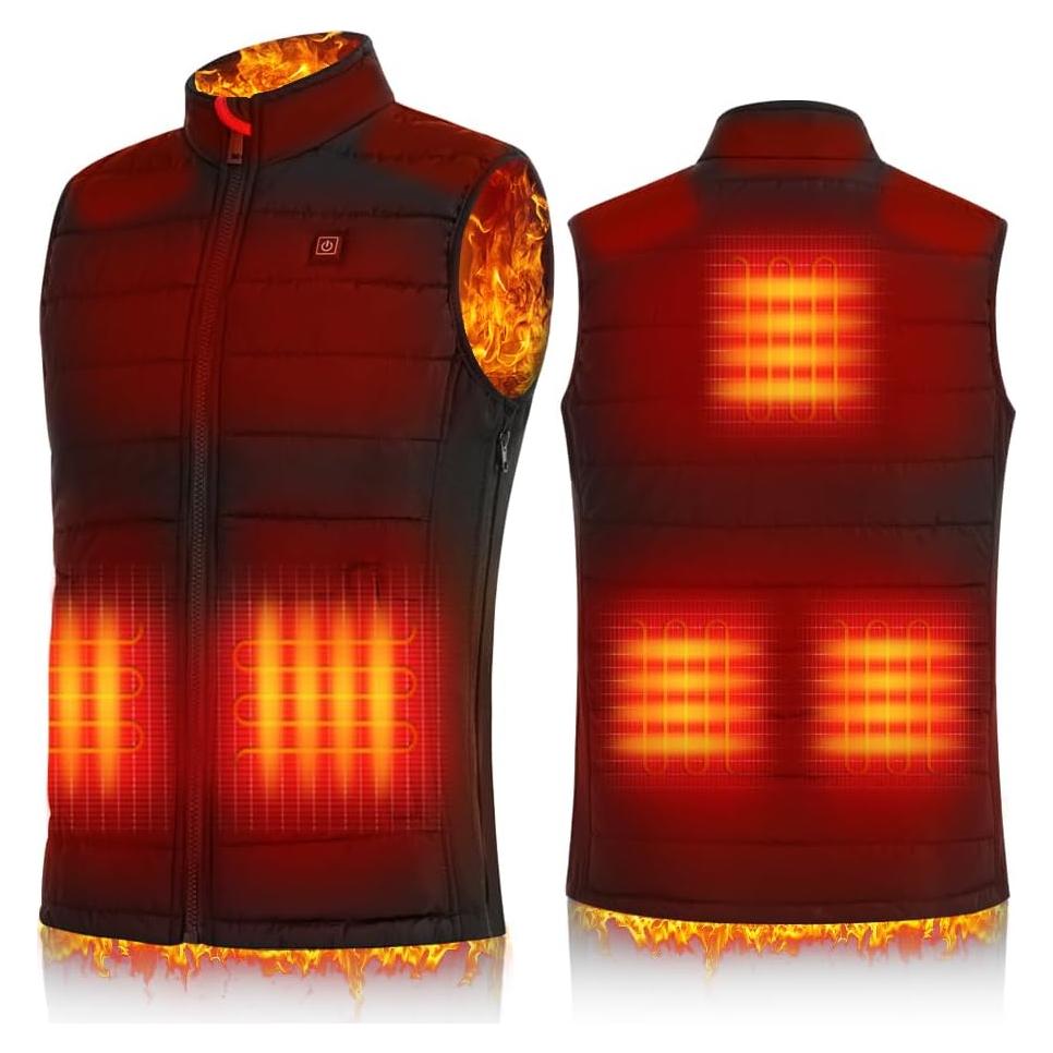 Chaleco Térmico Recargable Unisex Dongguan - XXL Negro