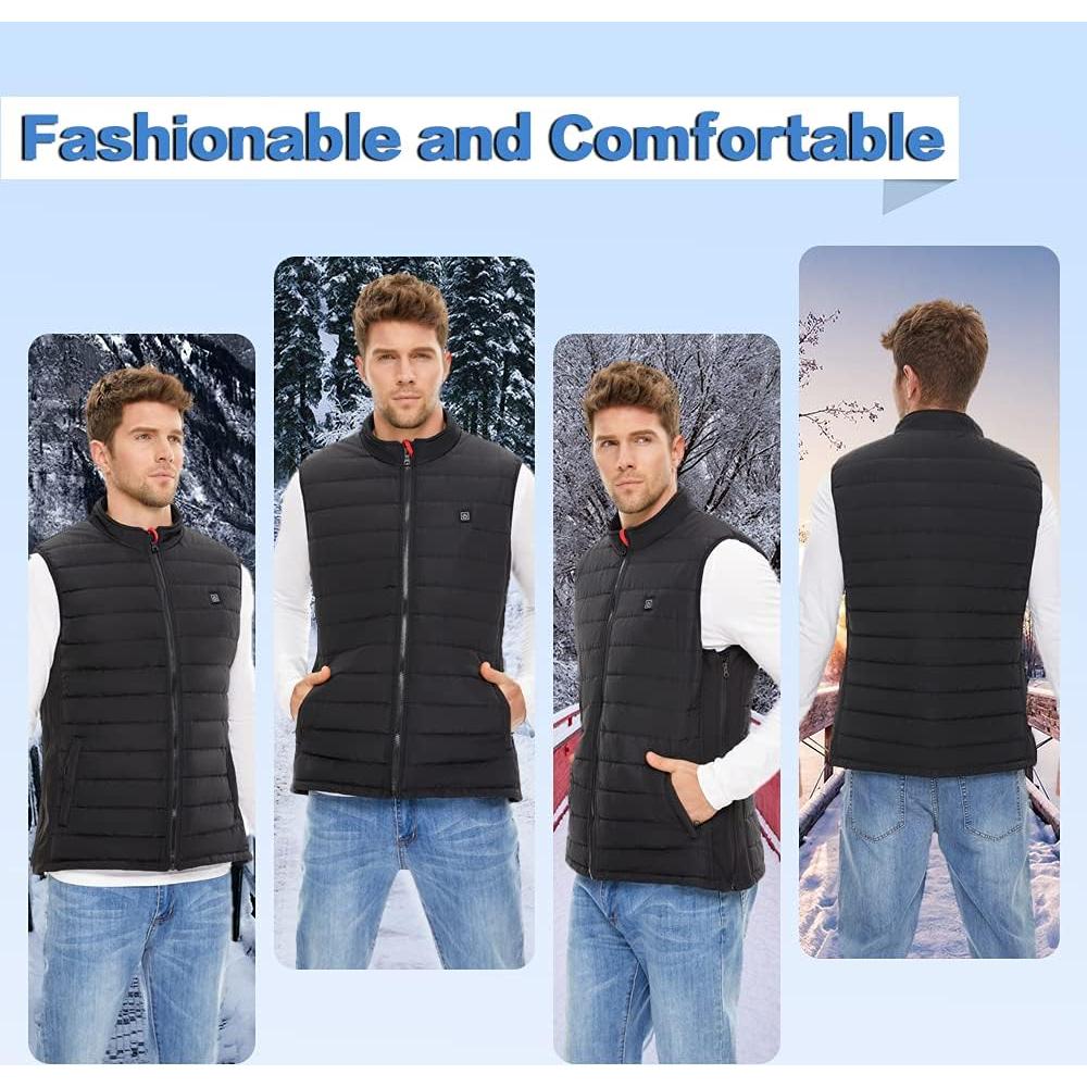 Chaleco Térmico Recargable Unisex Dongguan - XXL Negro