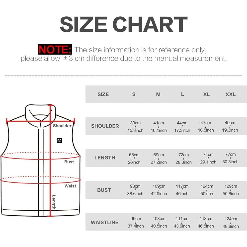 Chaleco Térmico Recargable Unisex Dongguan - XXL Negro