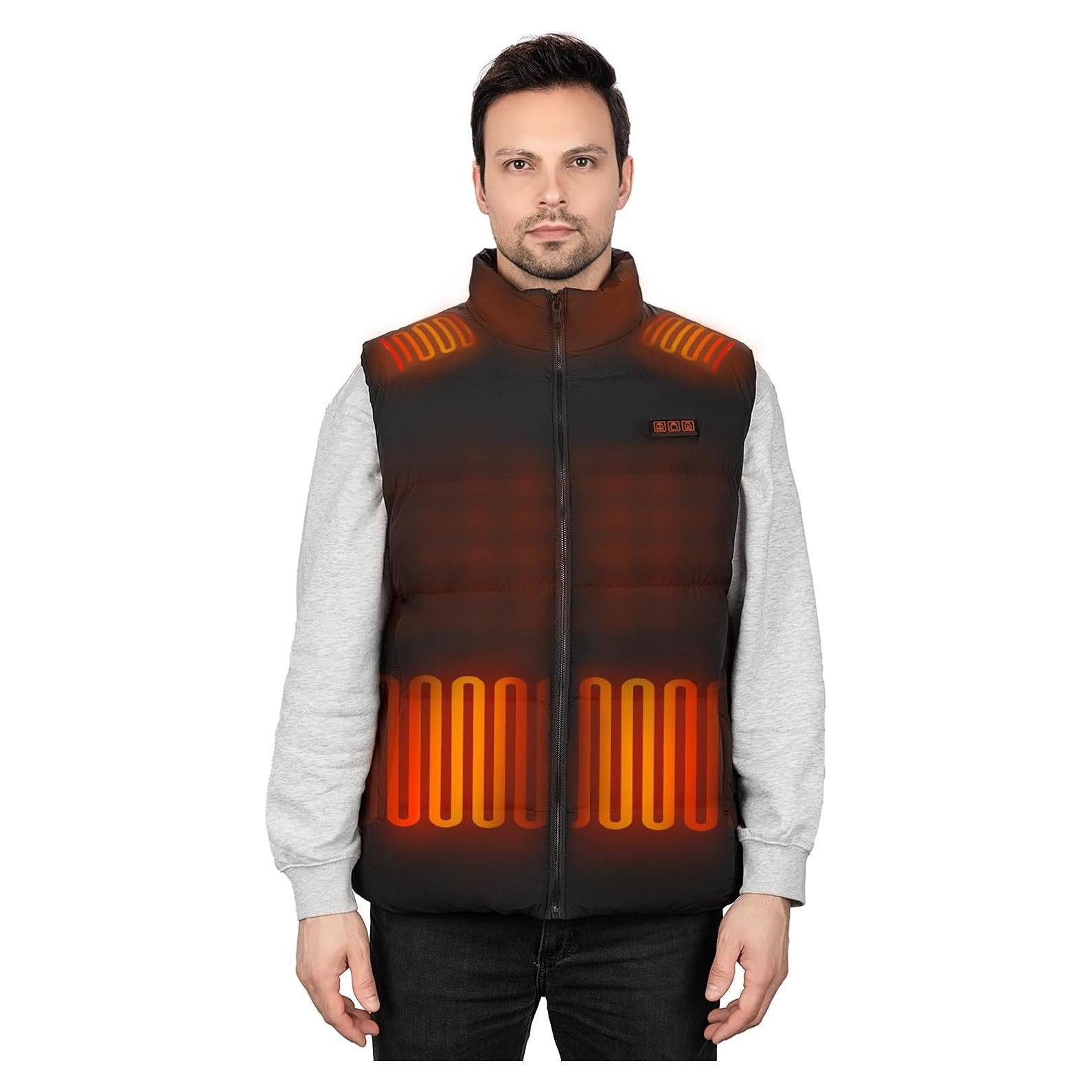 Chaleco Térmico Bitlyle para Hombres XL 11 Zonas Calentadas