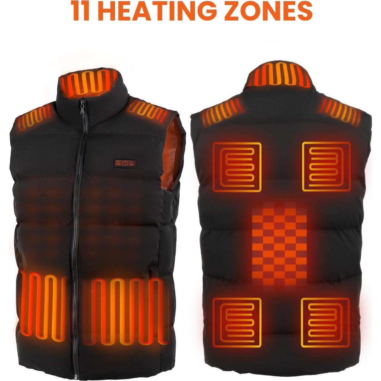 Chaleco Térmico Bitlyle para Hombres XL 11 Zonas Calentadas