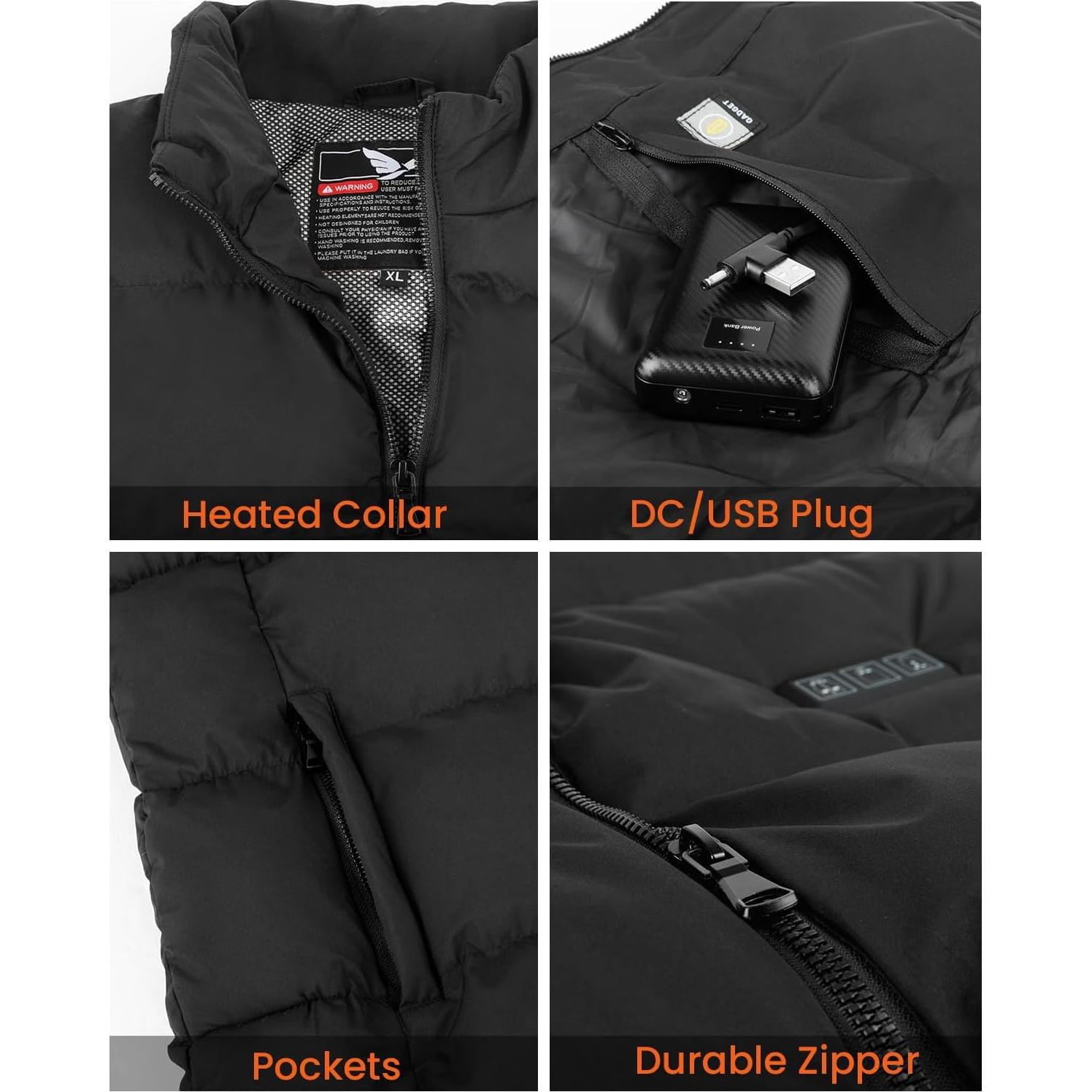 Chaleco Térmico Bitlyle para Hombres XL 11 Zonas Calentadas