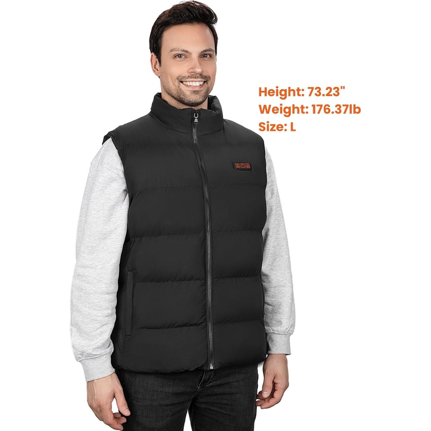 Chaleco Térmico Bitlyle para Hombres XL 11 Zonas Calentadas