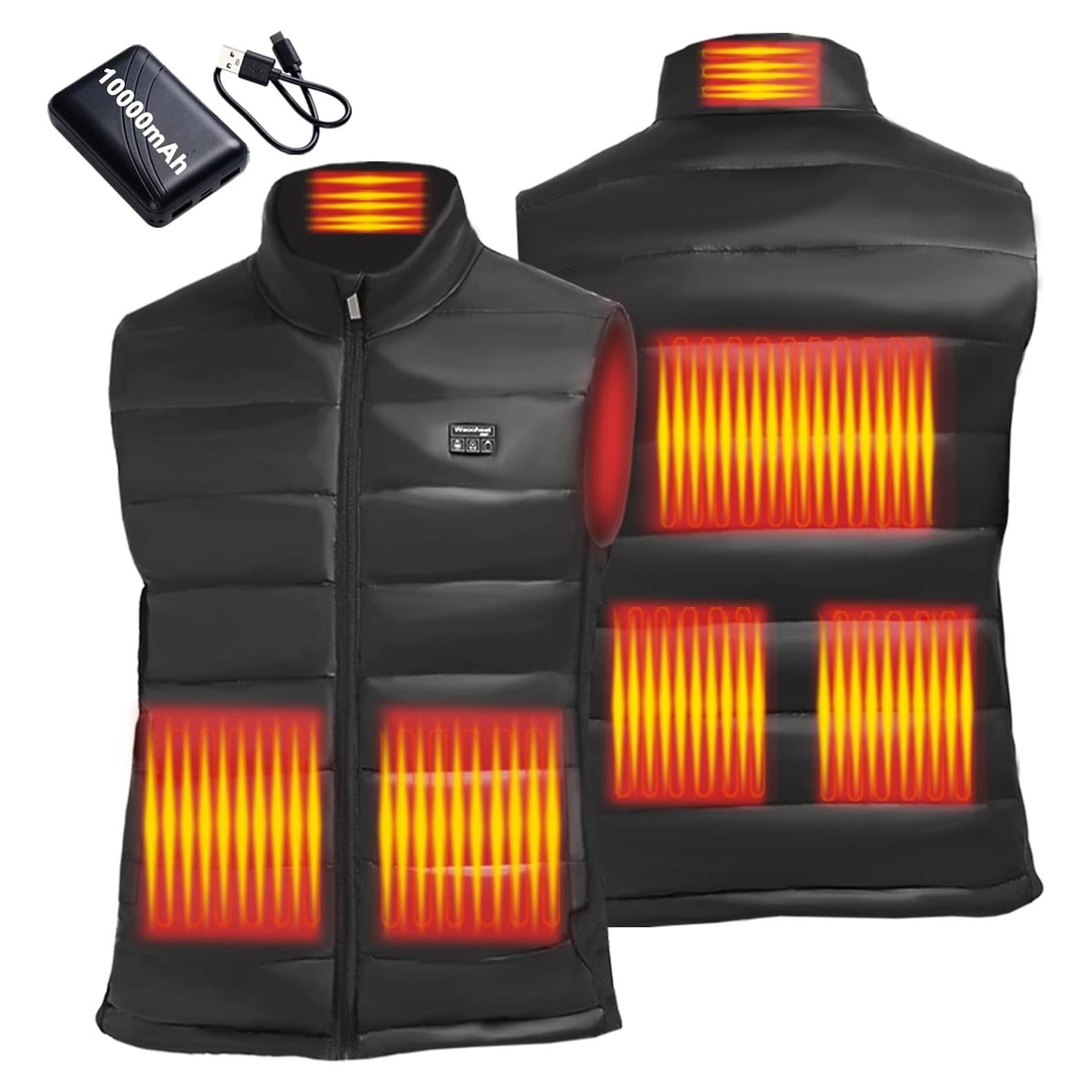 Chaleco Térmico Ligero KEKELAN Hombre USB Calefacción 10000mAh