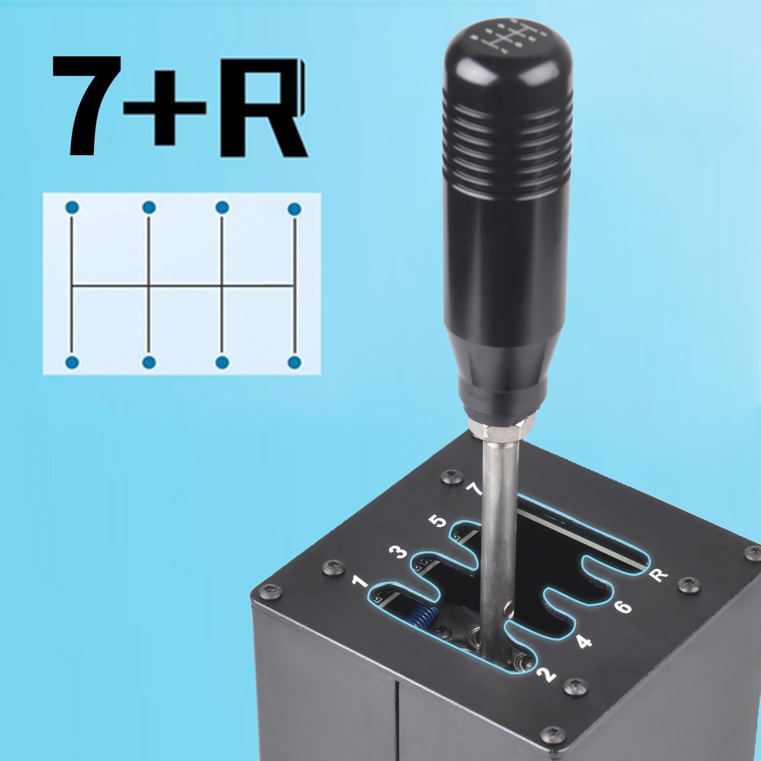 Simulador USB Shifter ZHSYMX 7+R para PC Compatible G29 G27