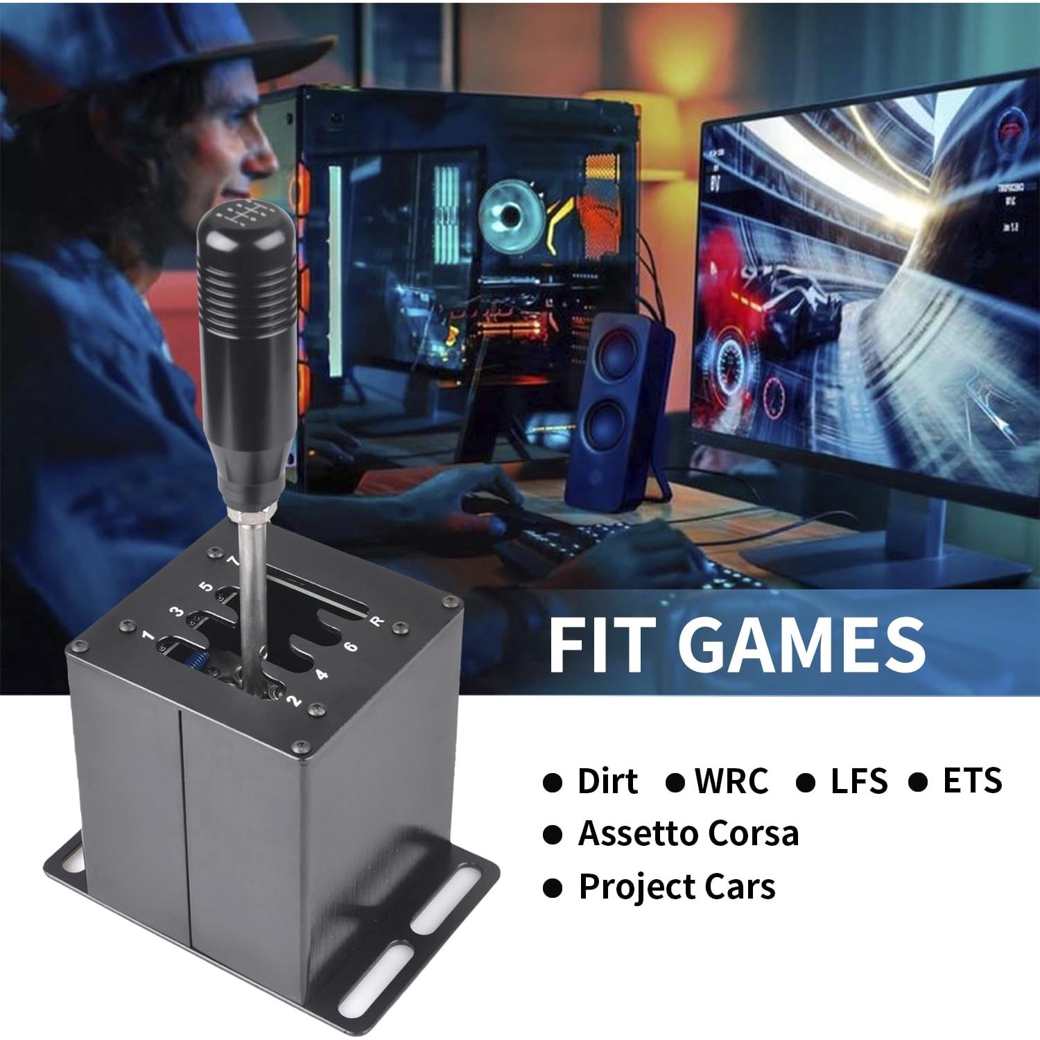 Simulador USB Shifter ZHSYMX 7+R para PC Compatible G29 G27