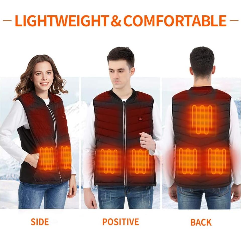 Chaleco Calentado Unisex Dongguan T43 USB 10000mAh