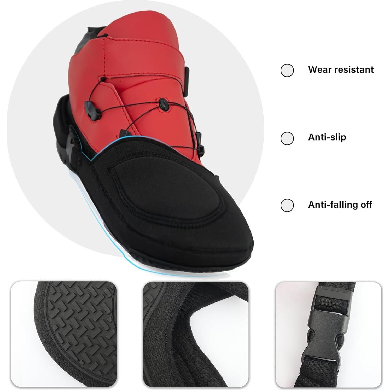 Protector de Zapatos Stacool para Motocicleta Ajustable Antideslizante