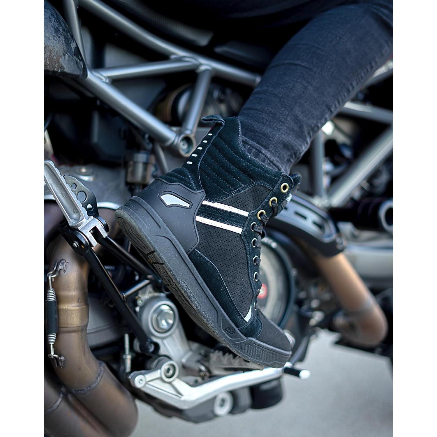 Botas de Motocicleta Borleni XZ002 Negras para Hombre 1.31kg