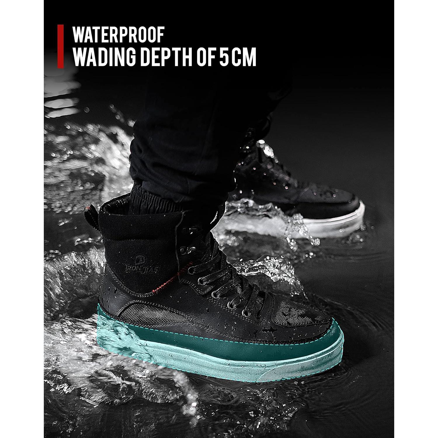 Botas de Motocicleta BORLENI de Cuero Impermeables Talla 11