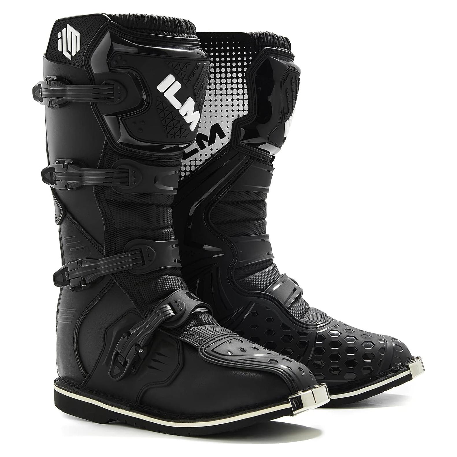 Botas de Motocicleta ILM MX3 Impermeables para Adultos 9.5