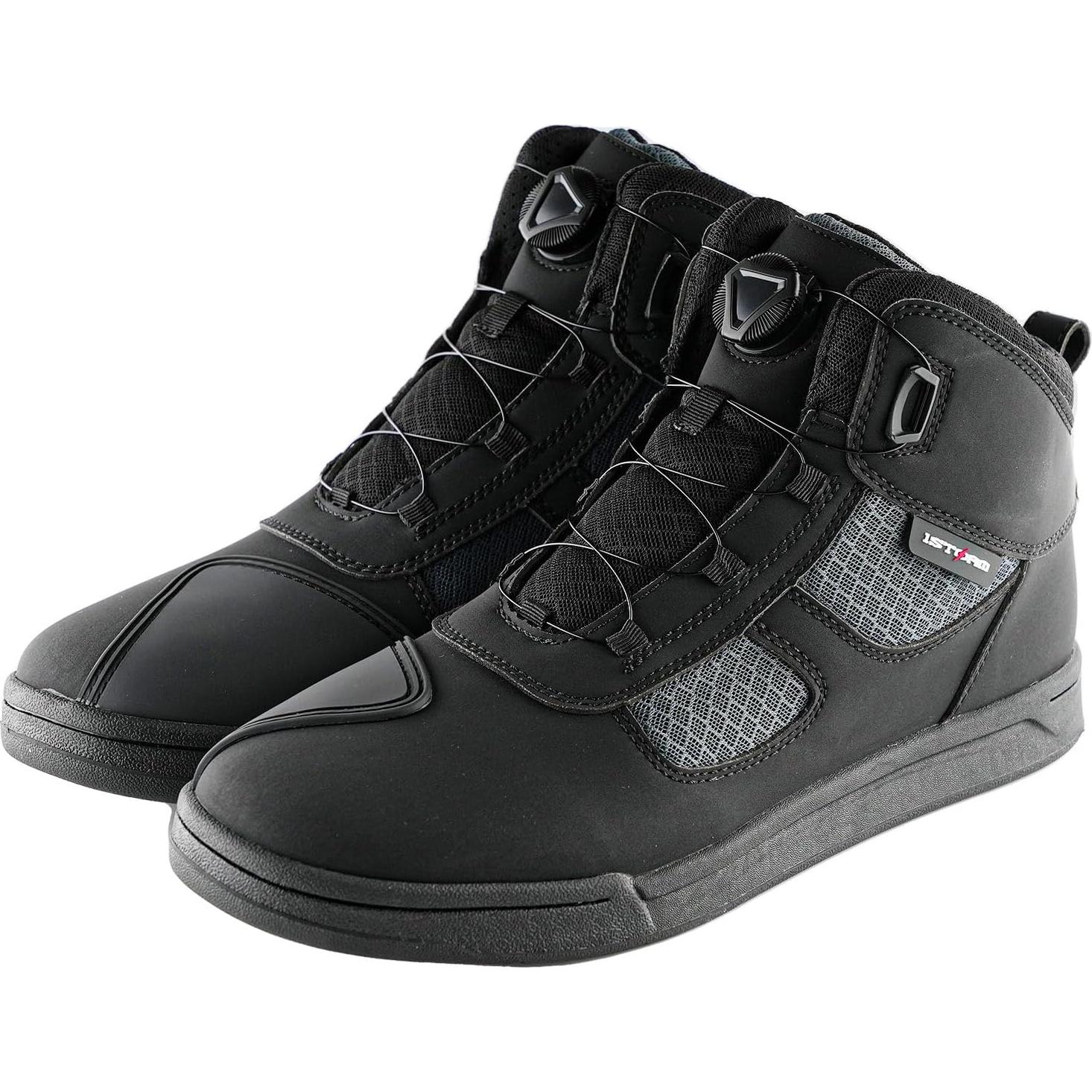 Botas de Motocicleta para Hombre Power Gear 11 Negro Gris