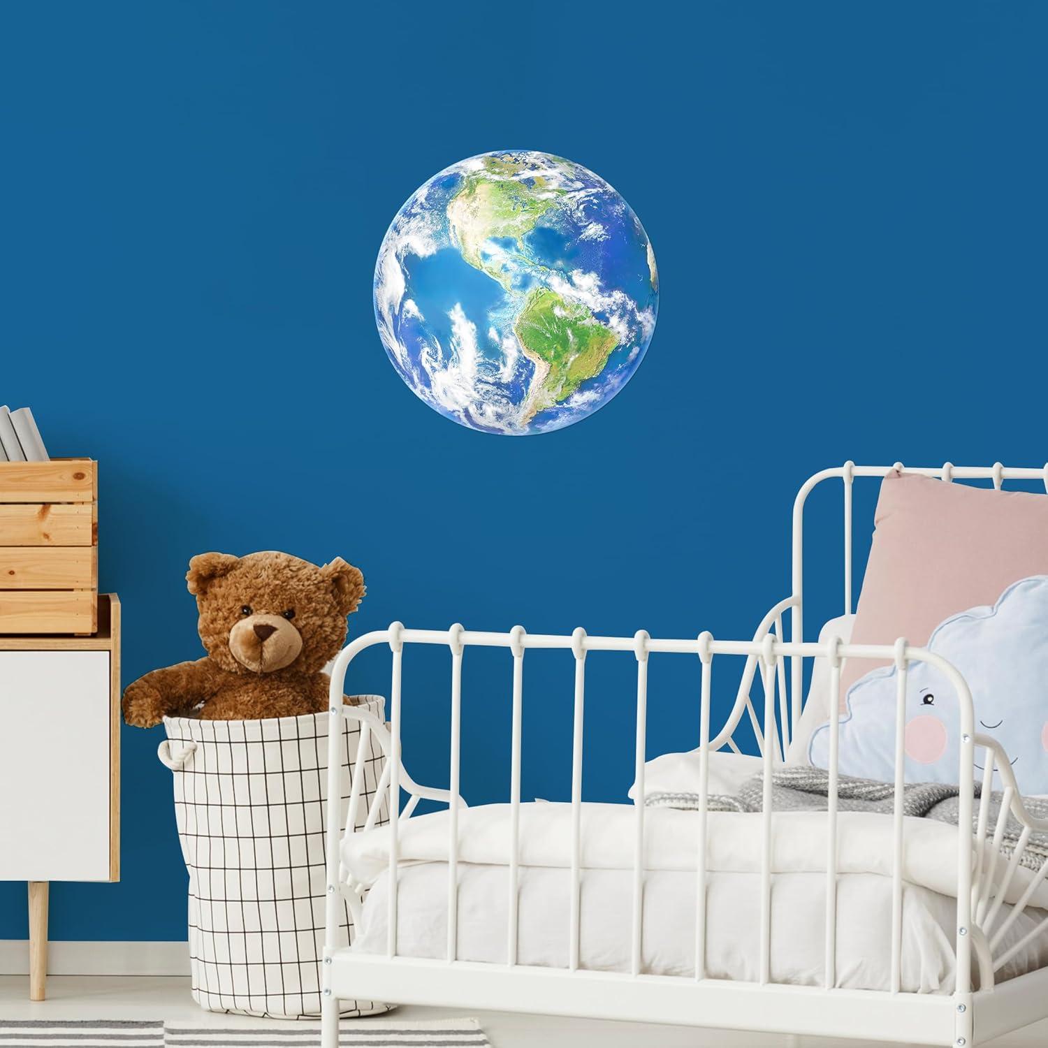 Calcomanía Luminiscente Tierra Azul Robmoda 20.32 cm