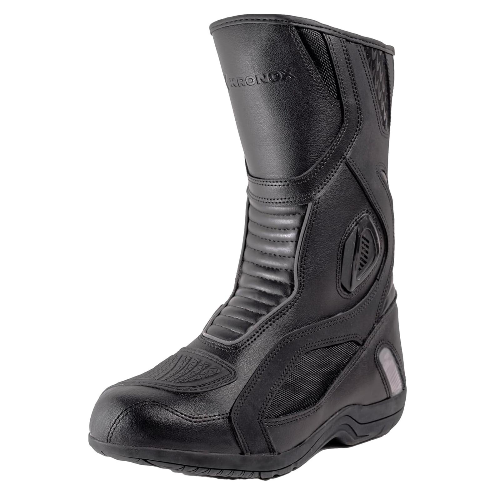 Botas de Motocicleta KRONOX Lanin para Hombre y Mujer - Antideslizantes y Reflectantes