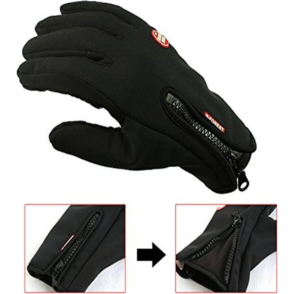 Guantes de Ciclismo Impermeables HKXY Térmicos con Pantalla Táctil