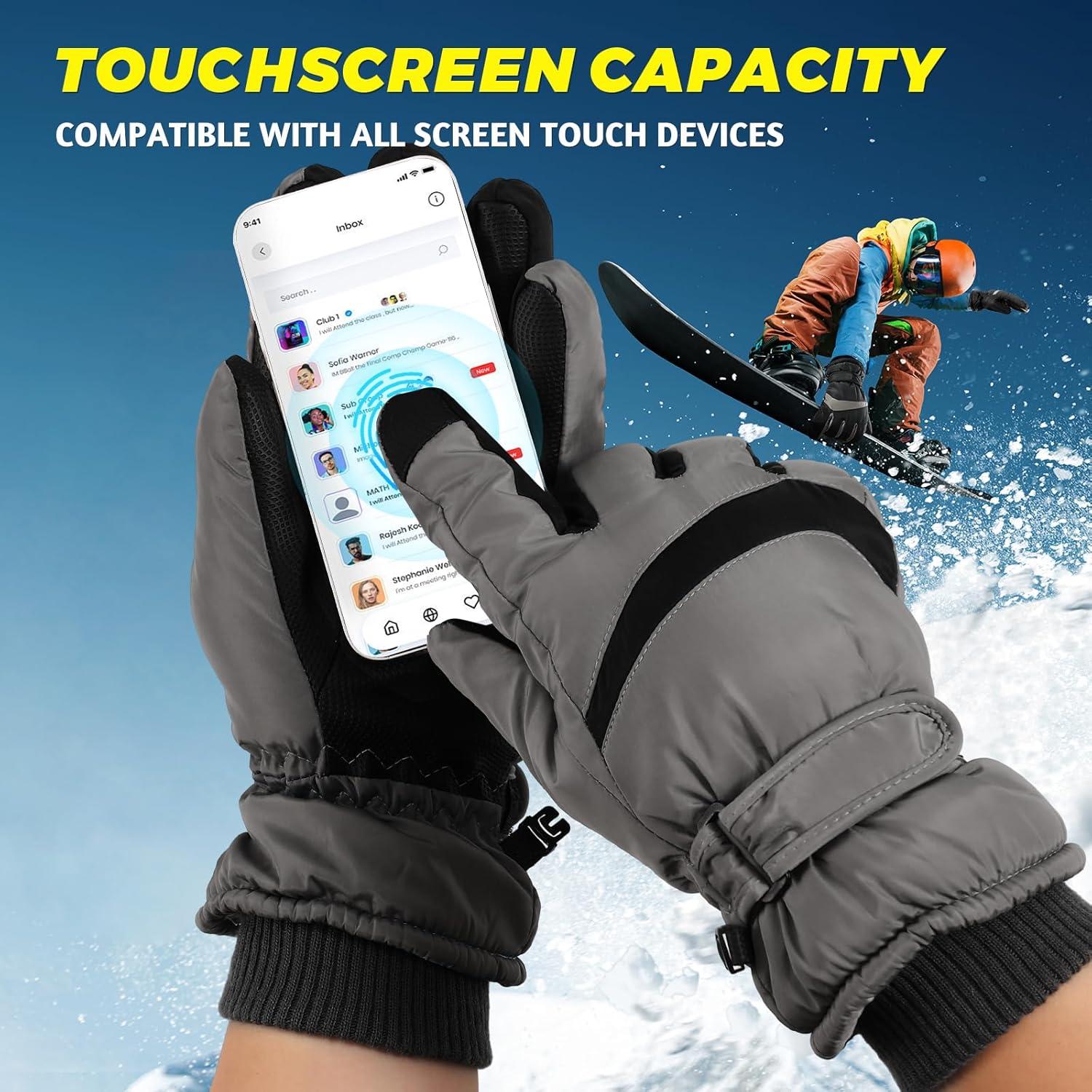 Guantes de Esquí Pleneal Unisex Impermeables Térmicos 0.2kg