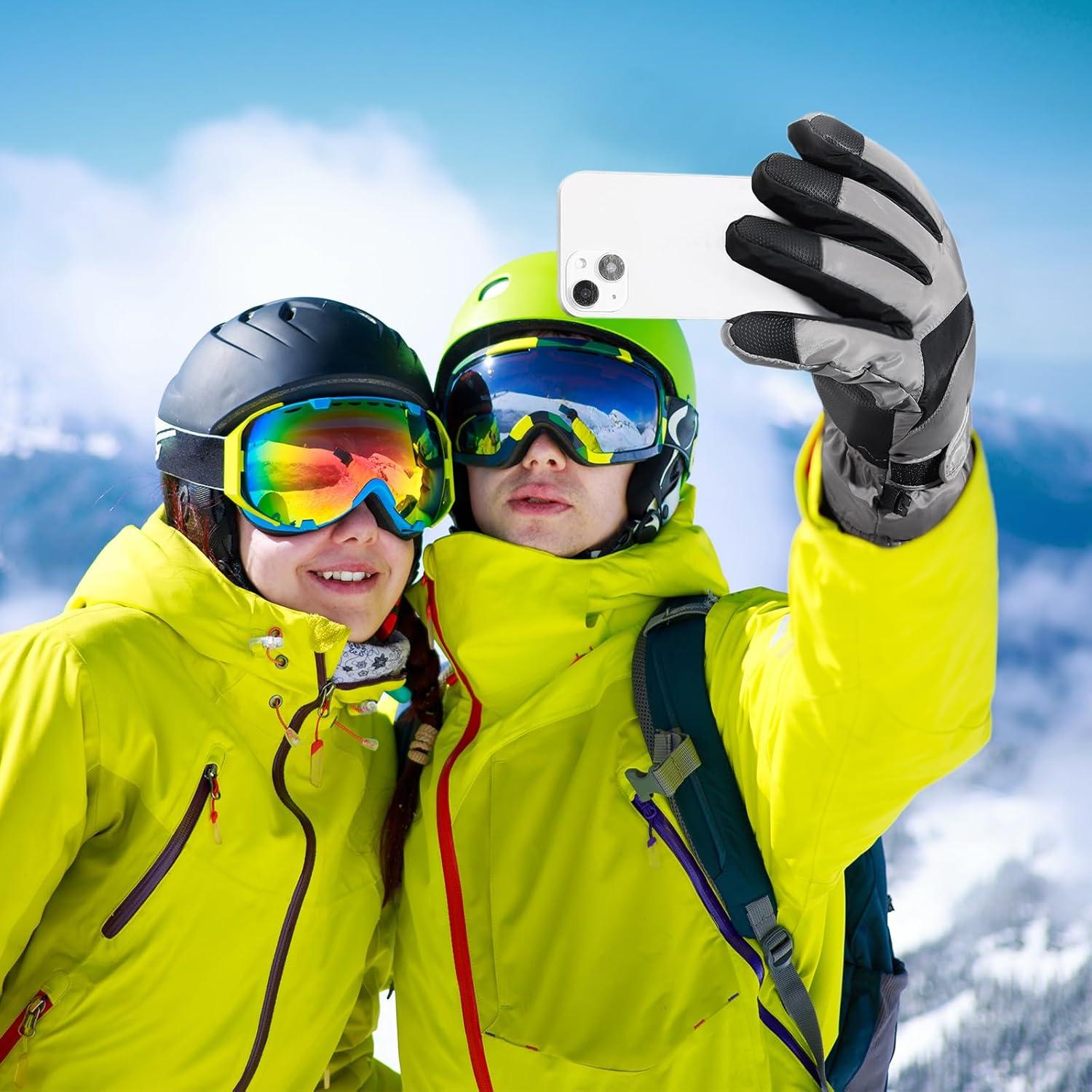 Guantes de Esquí Pleneal Unisex Impermeables Térmicos 0.2kg