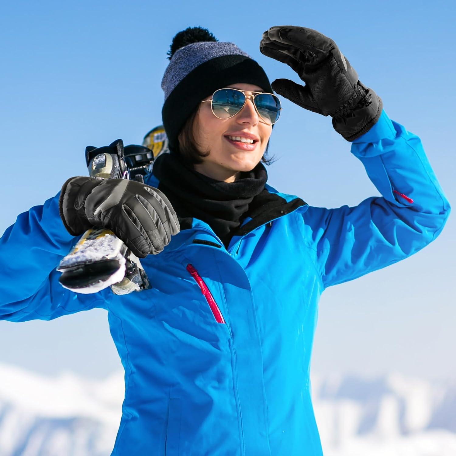 Guantes de Esquí Pleneal Unisex Impermeables Térmicos 0.2kg