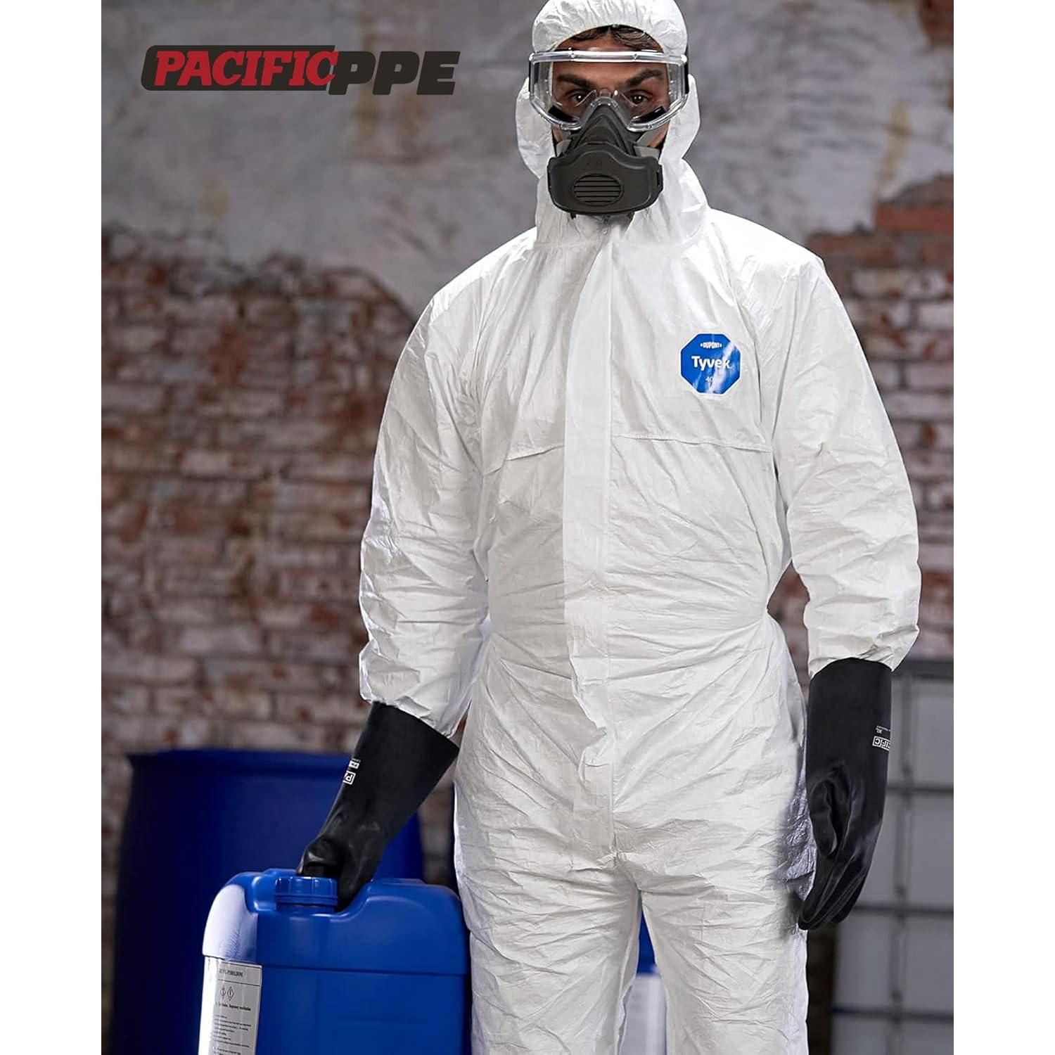 Guantes Químicos PACIFIC PPE 2 Pares M/8 Resistentes al Ácido