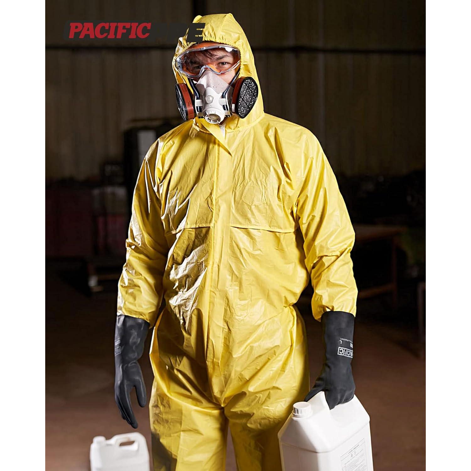 Guantes Químicos PACIFIC PPE 2 Pares M/8 Resistentes al Ácido