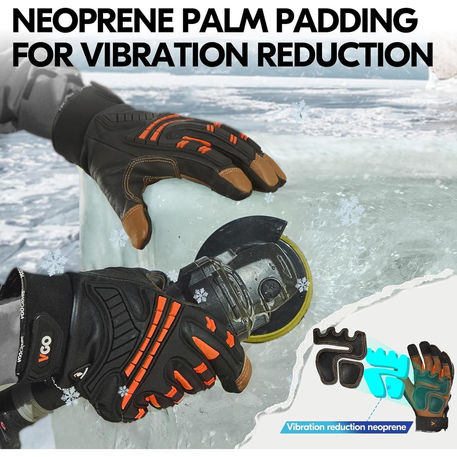 Guantes de Mecánico Impermeables Vgo - Talla M, Naranja