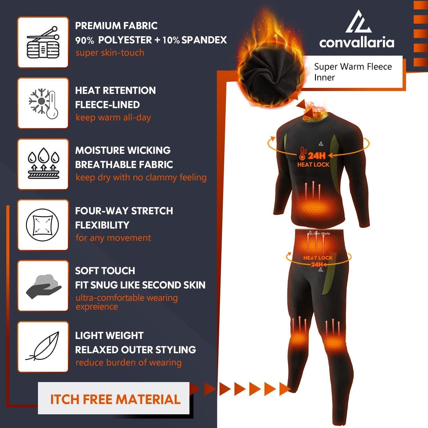 Conjunto de Ropa Interior Térmica CL Convallaria Hombre Grande