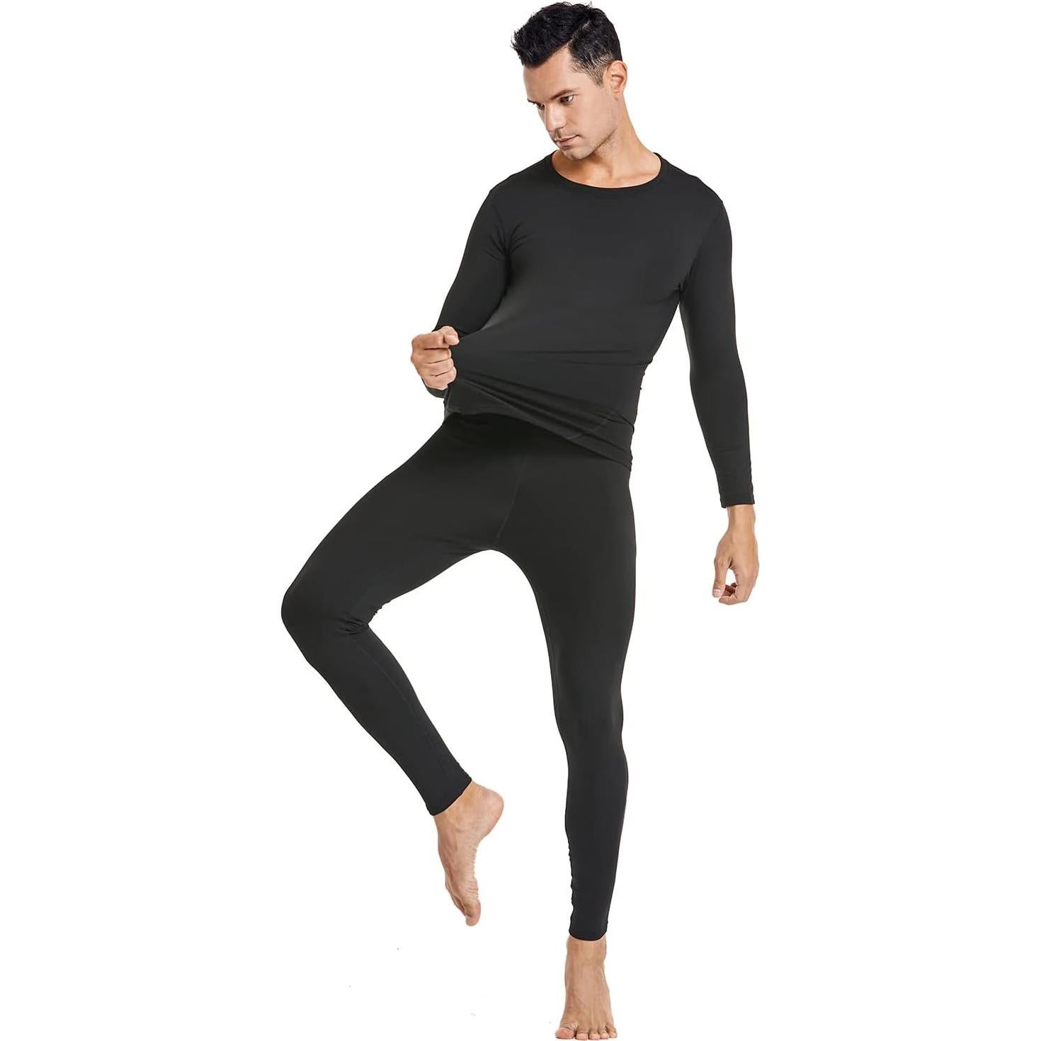 Conjunto Térmico Ropa Interior Hombre PISIQI X-Large Negro