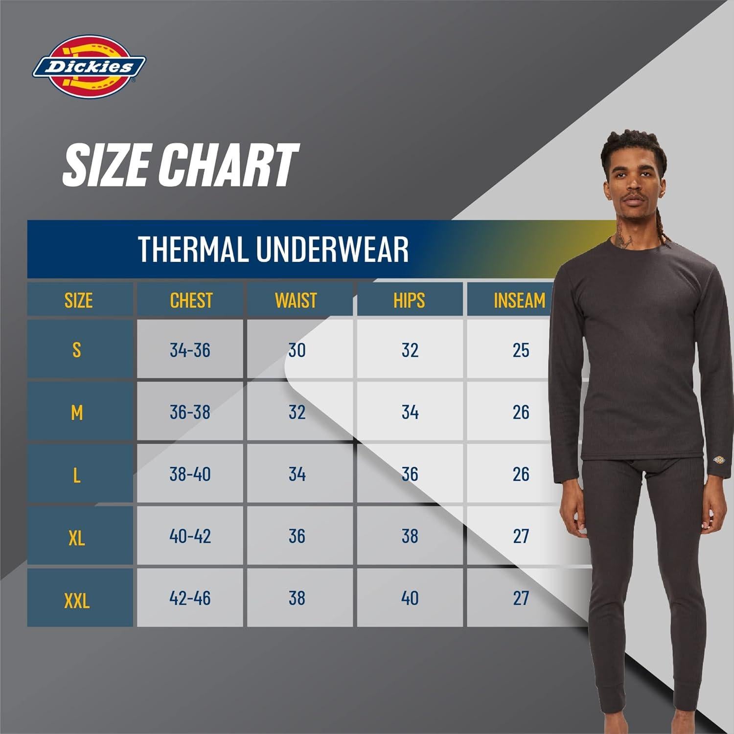 Conjunto térmico de ropa interior Dickies para hombres - 2 piezas