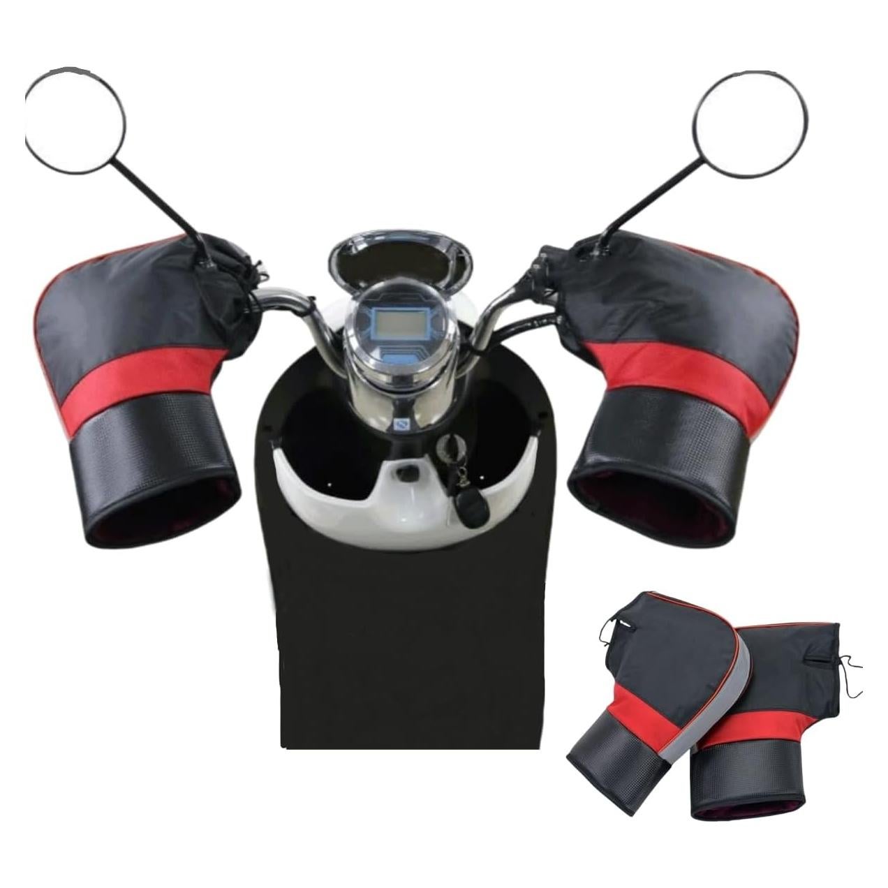 Guantes de Manillar HKSICHENGKEJI Térmicos Impermeables para Motocicleta